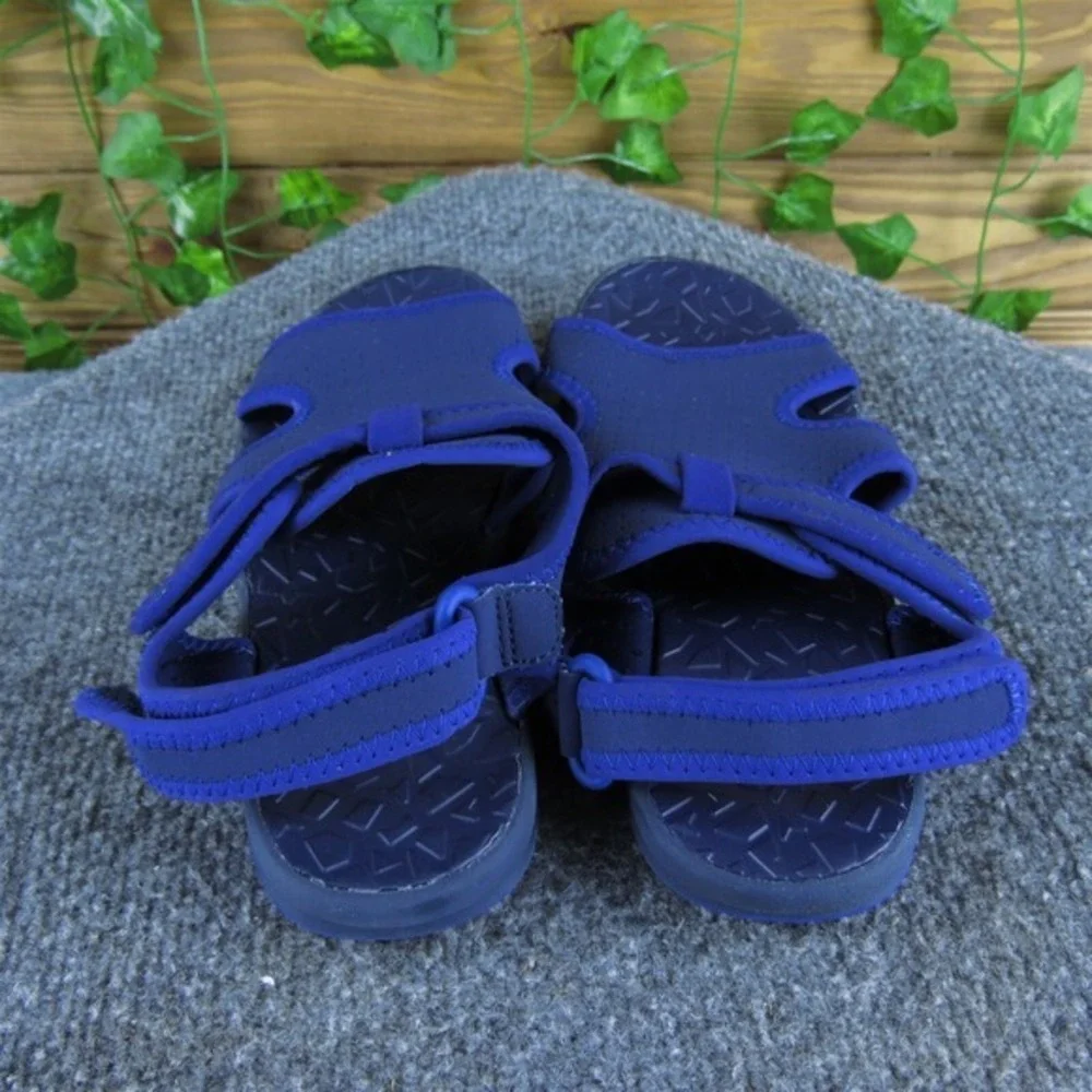 Lands' End Sandals  Boys Y 3 Medium‎ Sandal Blue Synthetic Hook & Loop